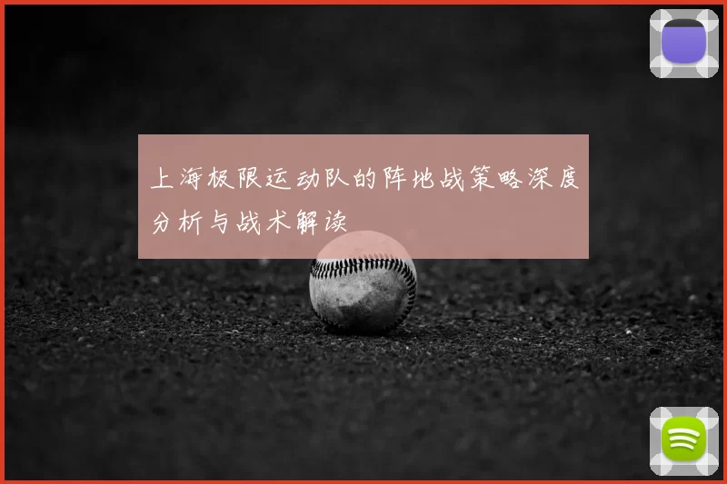 上海极限运动队的阵地战策略深度分析与战术解读